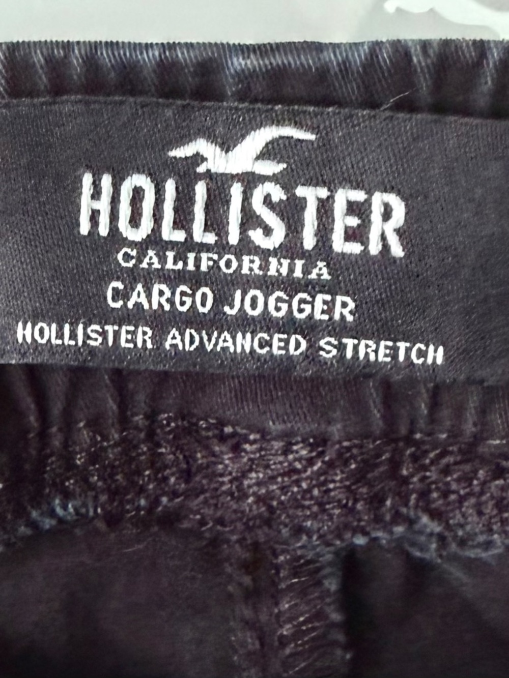 Hollister Men's Black size XL Pocket Advanced Stretch Cargo Jogger Pant - Picture 4 of 6